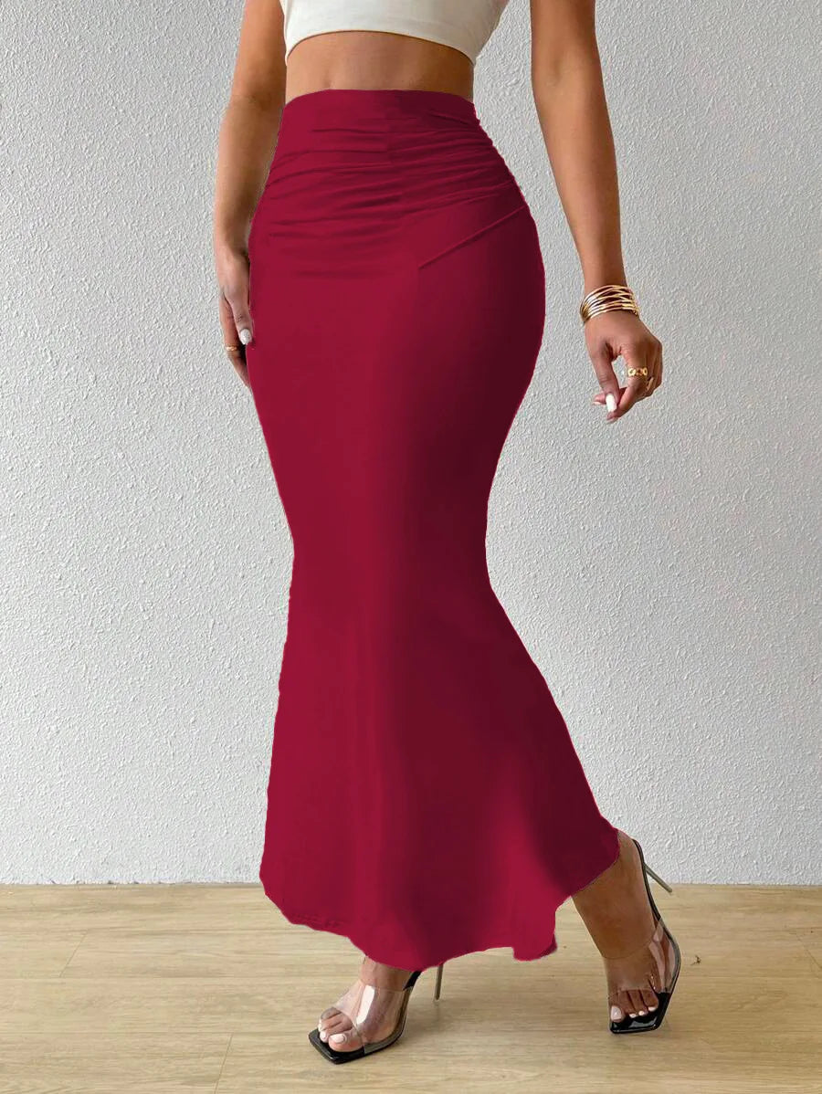 Long Skirts For Women Dressy Casual Graphic Zebra Print Pleated Skirts Spring New Fashion Elastic High Waist Geometry Streetwear