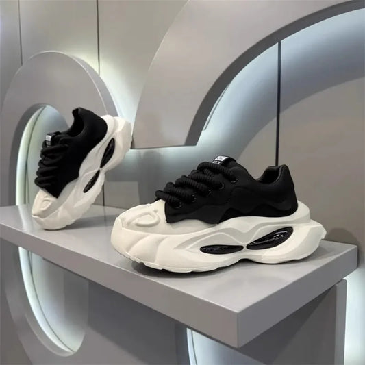 2025 New Men's Classic Sneakers Trendy Versatile Fashion Casual Shoes Thick soled Height Boosting Lightweight Running Shoes