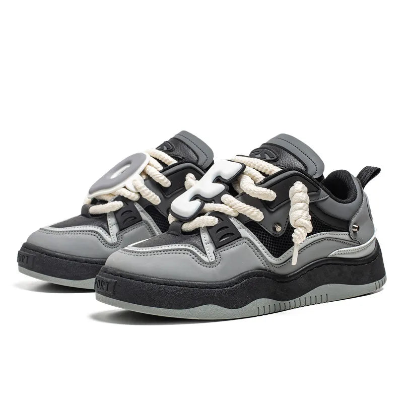 Sneakers For Men Vulcanized Shoes Casual Shoes Lace Up Skateboard Breathable Comfortable Outdoor Running Sport Shoes Male 39-44