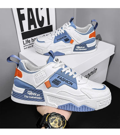 2025 summer new all-in-one fashion leisure sports youth thick sole fashion shoes small white shoes men's board shoes light