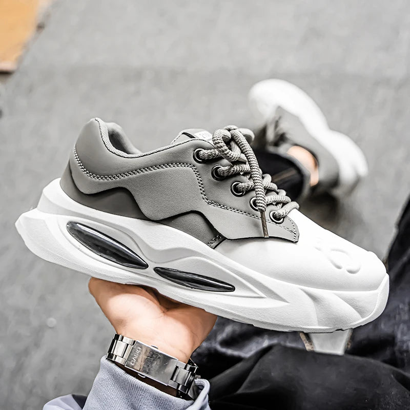 Thick Sole Men Chunky Sneakers Outdoor Wear-resistant Male Trends 2025 New Mens Casual Shoes Fashion Comfort Anti Slip Vulcanize