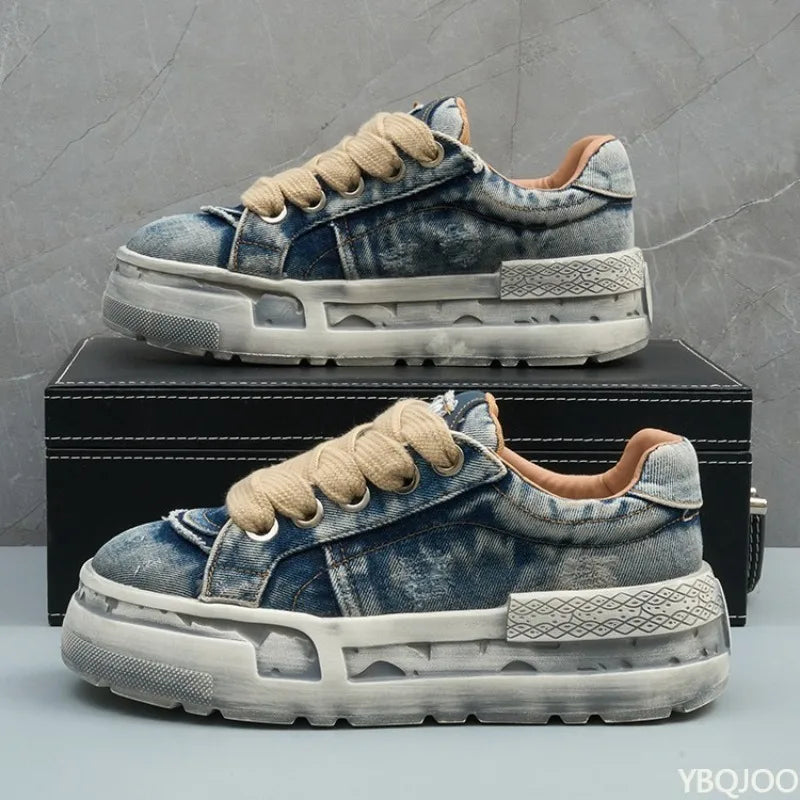 Spring and Autumn New Fashionable Anti slip and Wear resistant Men's Vulcanized Shoes Canvas Casual Sports Men's Board Shoes