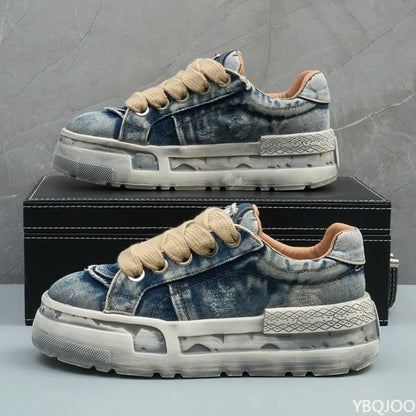 Spring and Autumn New Fashionable Anti slip and Wear resistant Men's Vulcanized Shoes Canvas Casual Sports Men's Board Shoes