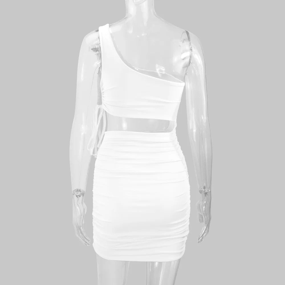 2025 Women's Clothing, Sexy Fashion Hollow Lace Up Pleated Night Club Party Dress Vestidos Plus Size 9XL 8XL 7XL 6XL XXXXXL