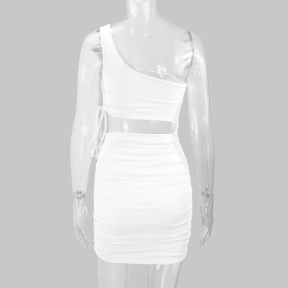 2025 Women's Clothing, Sexy Fashion Hollow Lace Up Pleated Night Club Party Dress Vestidos Plus Size 9XL 8XL 7XL 6XL XXXXXL