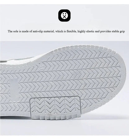 Men's shoes 2025 summer new breathable white shoes men's trendy and versatile thick soled sports board shoes trendy shoes