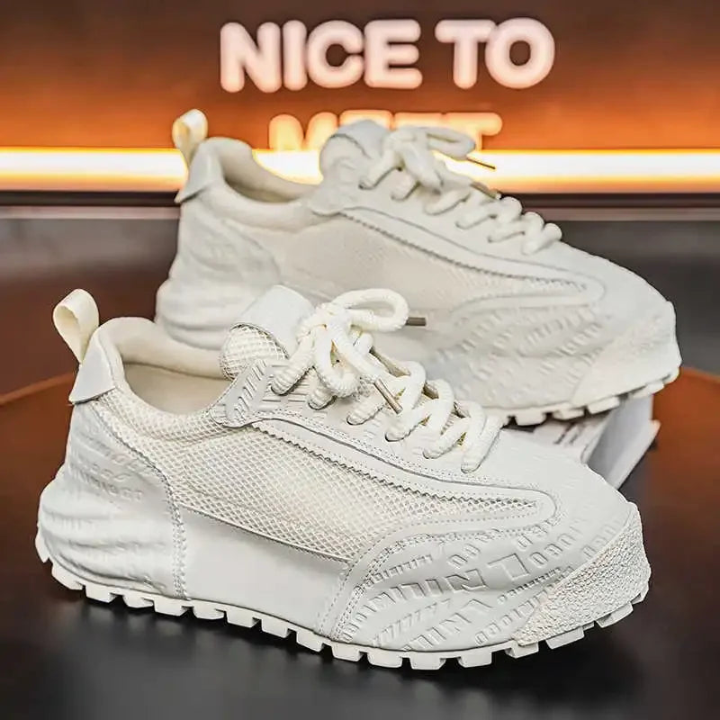 Without Heels Round Foot Retro Shoes Men Dress Casual Dress Men's Shoes Sneakers Sport Bity Latest Tenisse Tenisse Shors
