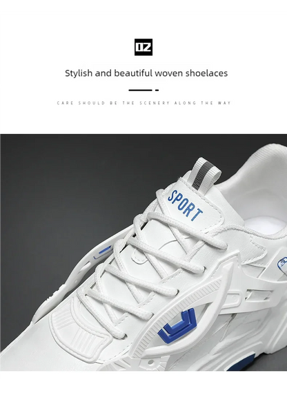 Student height increasing shoes four season new thick sole men's casual sports shoes soft sole comfortable outdoor running shoes