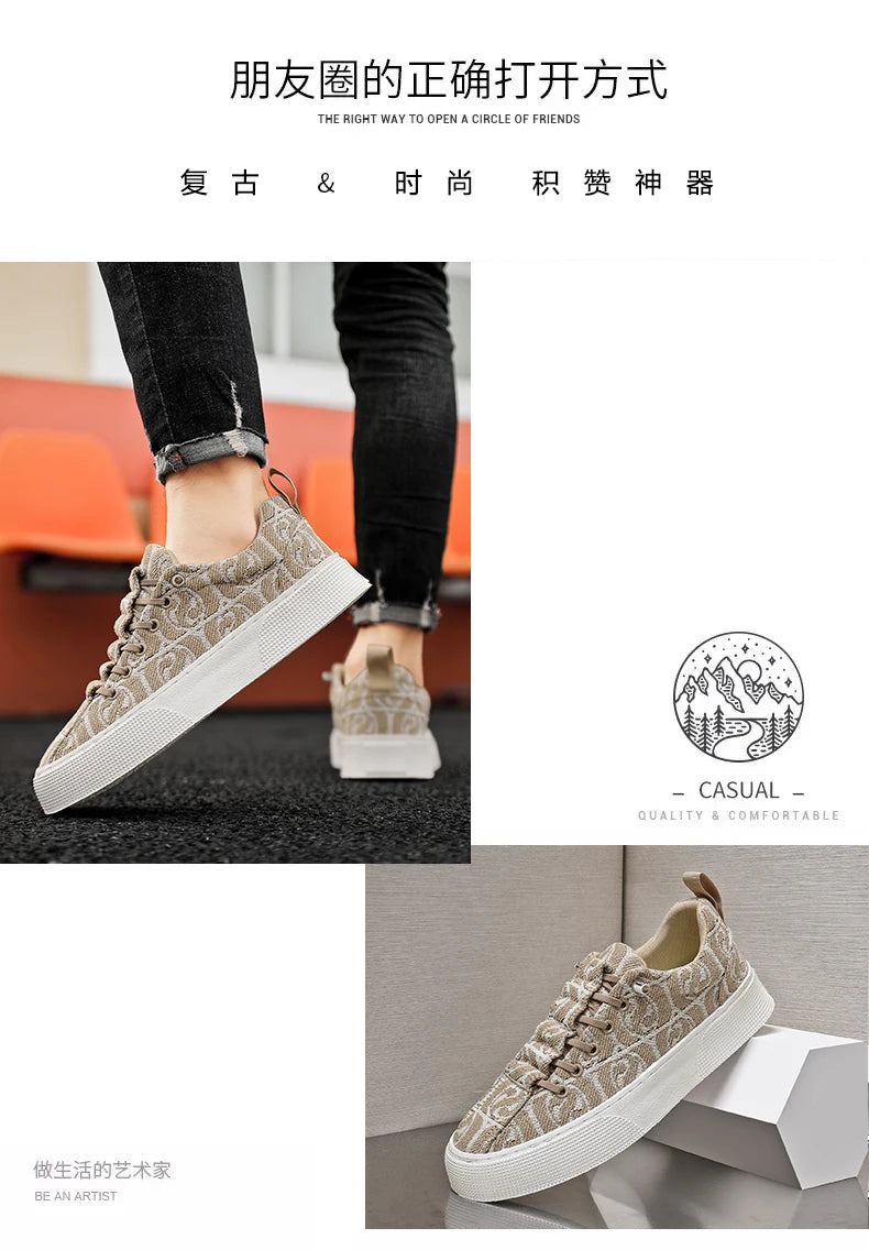 Skateboard Loafers Canvas Casual sneaker Apring and autumn Soft and comfortable Wear-resistant Ventilate Casual shoes New