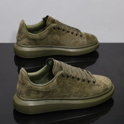Sneakers Casual Plus Size 43 44 Women Men Designer Board Shoes Fashion Microfiber Leather Increased Internal Flat Platform Shoes
