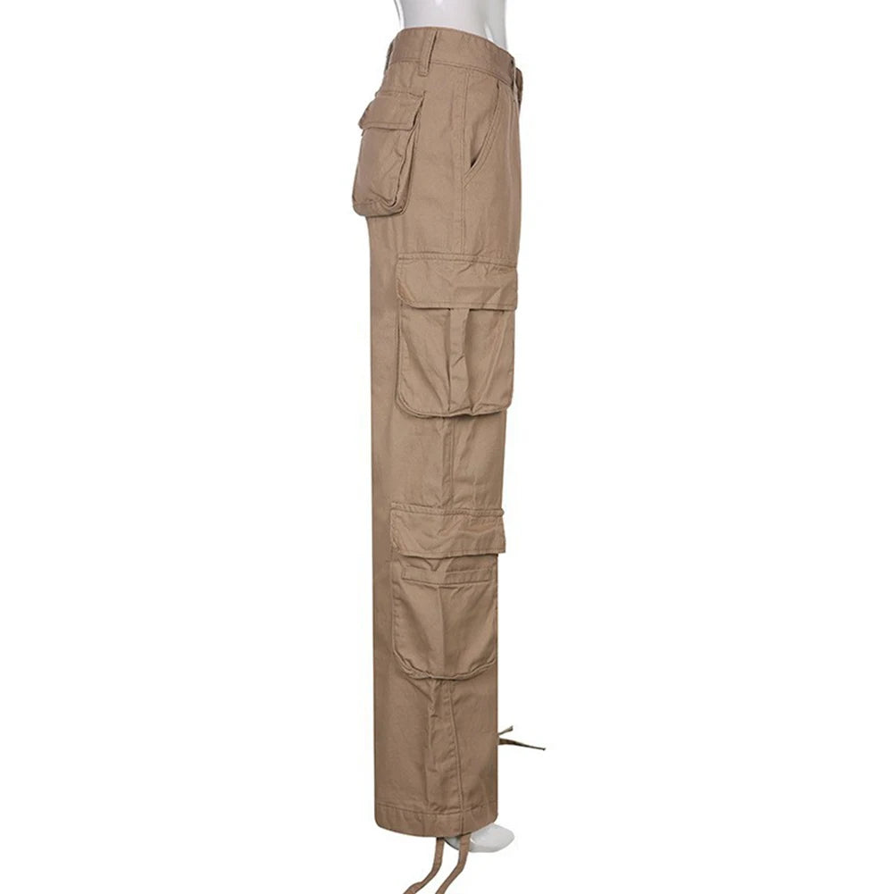 Outdoor Activities L Light Grey Baggy Cargo Pants Fashion Vintage Women Trousers Casual Women's Pants Ideal For Vacation