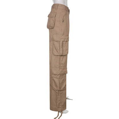 Outdoor Activities L Light Grey Baggy Cargo Pants Fashion Vintage Women Trousers Casual Women's Pants Ideal For Vacation