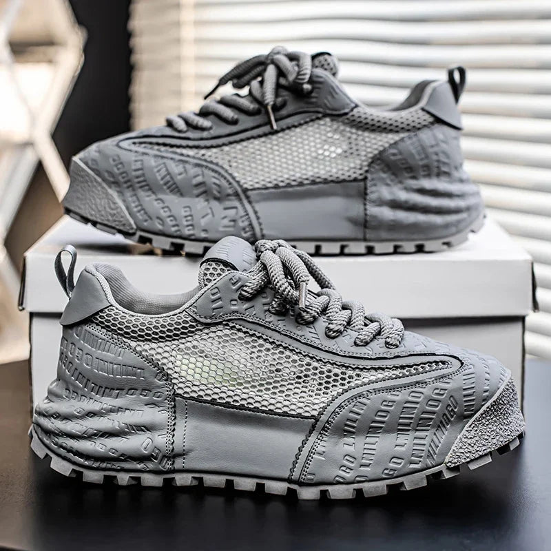 Men's Motorcycle Spring New Trendy Sneakers Comfortable and Breathable Men's Shoes