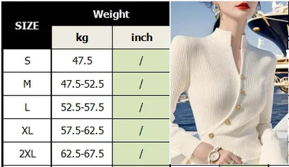 Temperament Chic Autumn Winter Women Solid Mock Neck Button Fashion Elegant Long Sleeve Pullovers Slim Bottoming Shirt Knit Tops