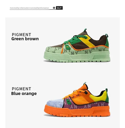 2025 New Spring Shoes for Men Thick Soles Increase Board Shoes All Casual Sports Shoes Fashion Trend Ins Men Board Shoes