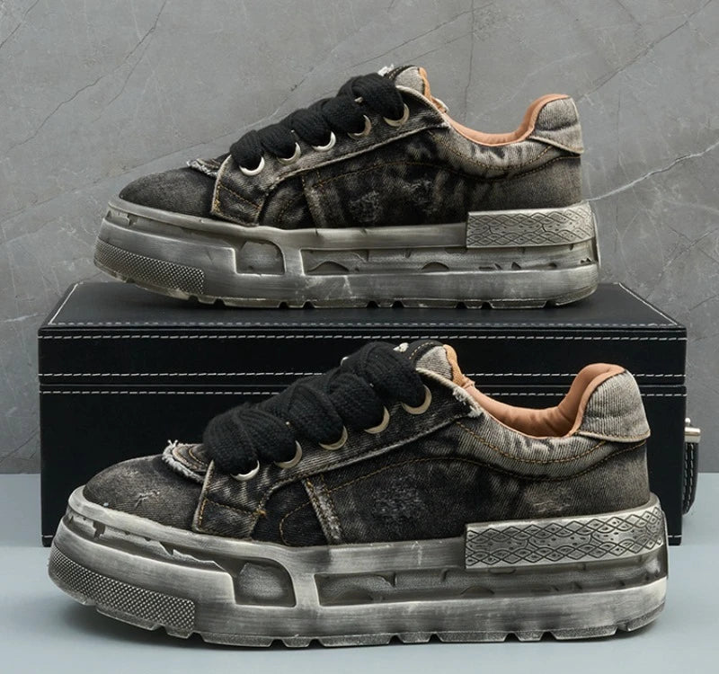 Spring and Autumn New Fashionable Anti slip and Wear resistant Men's Vulcanized Shoes Canvas Casual Sports Men's Board Shoes