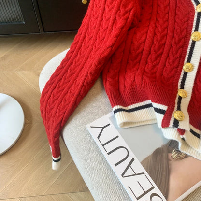 New 2024 Autumn Winter Cashmere Top Women V Neck Pullover Warm Knitwear Jumper Woman Clothes Twist Outwear Knited Tops Women