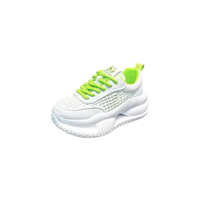 Chunky Sneaker Men Designer Hollow Sole Sport Shoes Fashion Casual Leather Fabric Breathable Height Increased Platform Gym Shoes