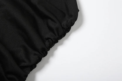 Weird Puss Sexy Hollow Tassel Women Dress Y2K Backless Sleeveless Side Ruched Summer Fashion Midnight Clubwear Backless Vestidos