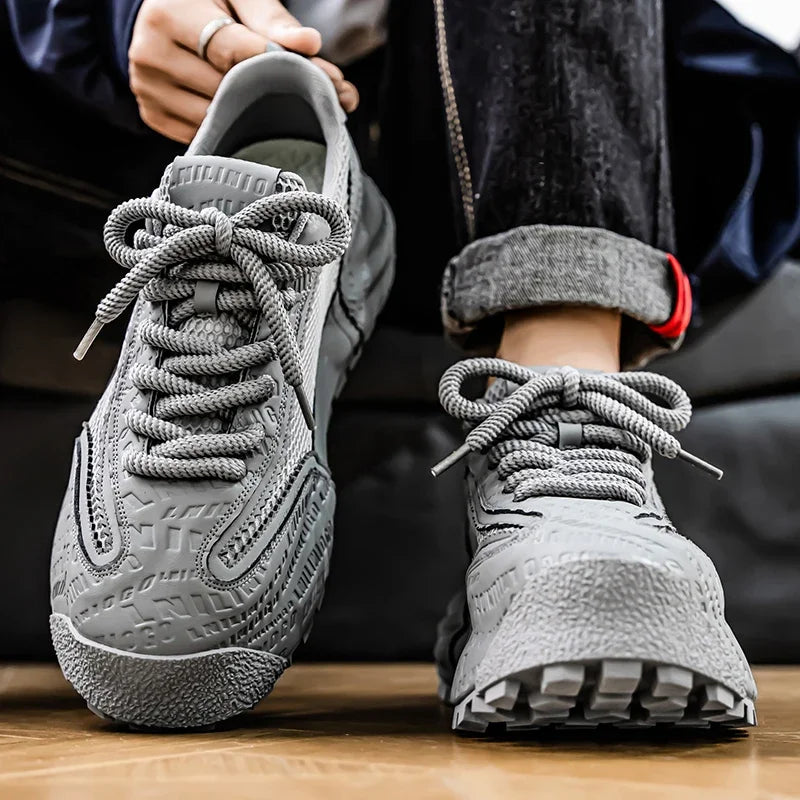 Men's Motorcycle Spring New Trendy Sneakers Comfortable and Breathable Men's Shoes
