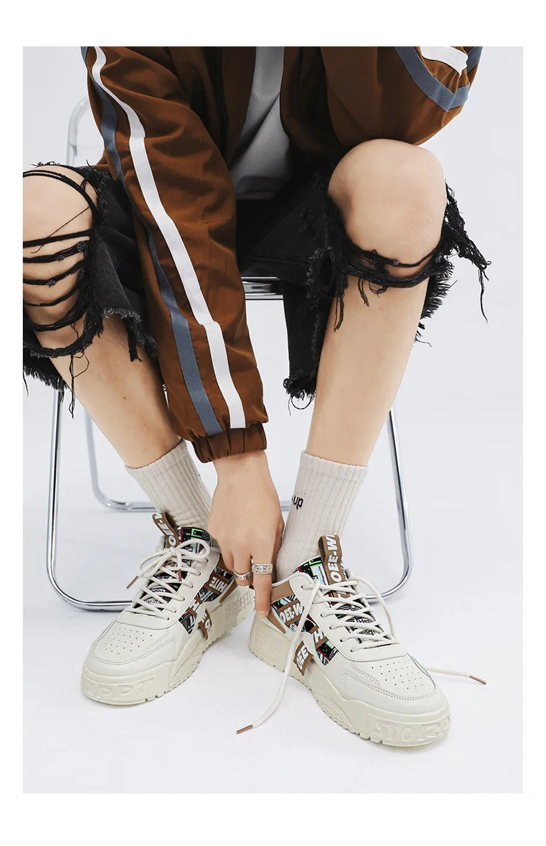 High Quality Men's Casual Shoes  Luxury Male Sneaker Outdoor Fashion Skateboard Shoes Running Platform Designer Vulcanized Shoes