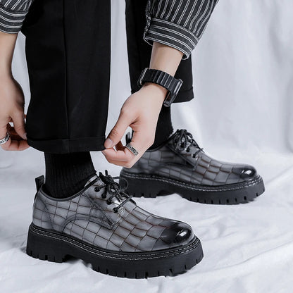 Men's Loafers Luxury Brand Leather Dress Shoes Breathable Slip-On Solid Formal Casual Shoes Handmade Designer Men Shoes Mocassin