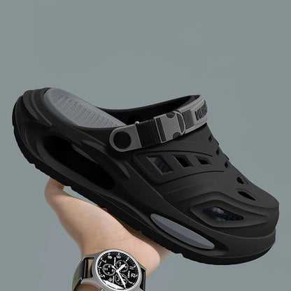 Smile Men's And Women's Cave Shoes Fashion Breathable Sandals With Removable Insoles Non-slip Cushioned Thickened Soft Slippers
