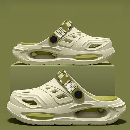 Smile Men's And Women's Cave Shoes Fashion Breathable Sandals With Removable Insoles Non-slip Cushioned Thickened Soft Slippers