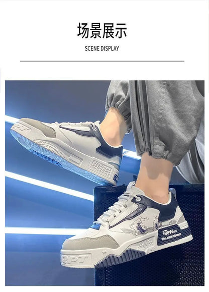 2025 spring and autumn new fashion all increase small white board shoes summer leisure sports high top tide shoes