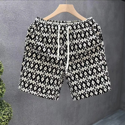 Summer New Men's 3D Stacked Swimming Beach Pants, Fashionable Shorts, Quick-drying and Quick-descent Motorcycle Shorts