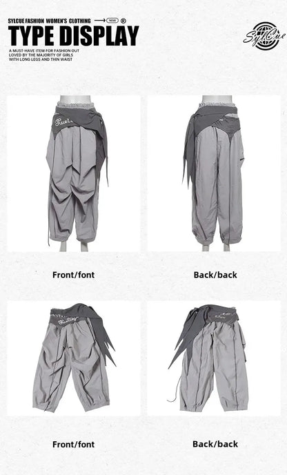 Cool American High Street Loose Casual Pants Women's Fashionable Jazz Wide Leg Pants Versatile Comfortable Workwear Trousers
