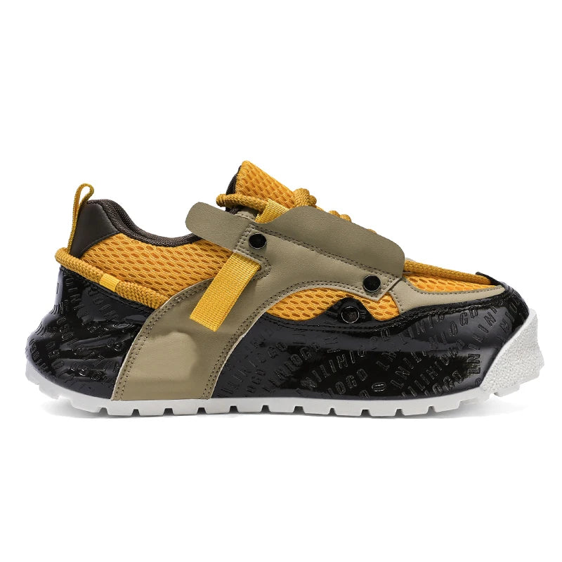 Chunky Sneaker Men Designer Cover Bottom Board Shoes Fashion Casual Mesh Breathable Increased Internal Flat Platform Sport Shoes
