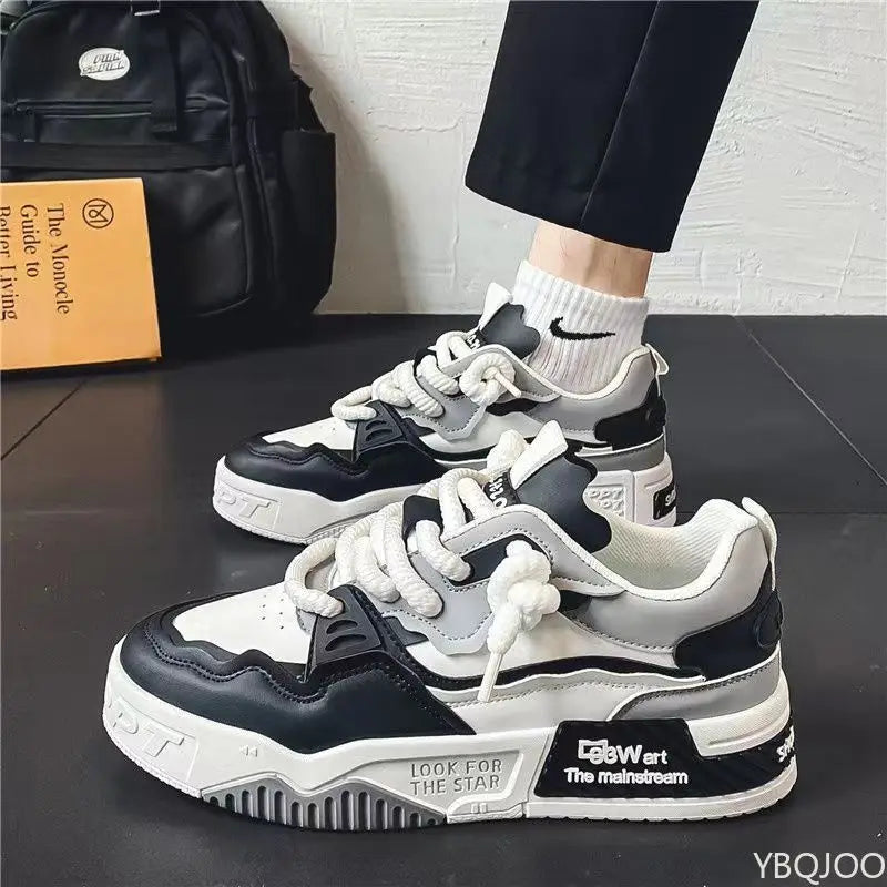 Men's shoes spring summer new versatile thick soled casual shoes anti slip youth simple comfortable sports trendy shoes