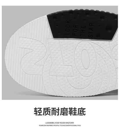 2025 summer new all-in-one fashion leisure sports youth thick sole fashion shoes small white shoes men's board shoes light