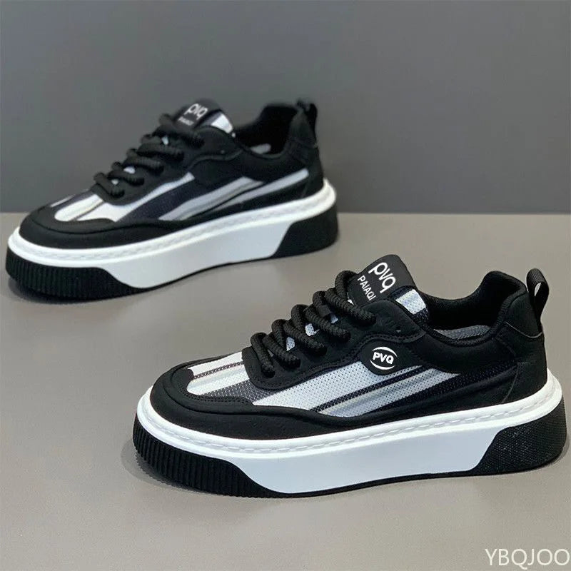 Spring and Autumn Fashion Trends Versatile Men's Sports and Leisure Shoes Thick Soled Height Increasing Breathable Men's Shoes