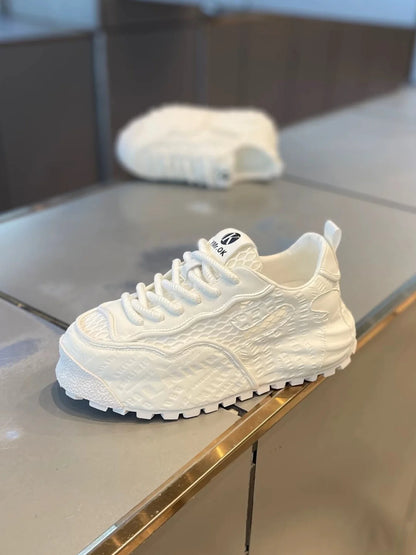 Chunky Sneaker Men Designer Cover Bottom Board Shoes Fashion Casual Mesh Breathable Increased Internal Flat Platform Sport Shoes