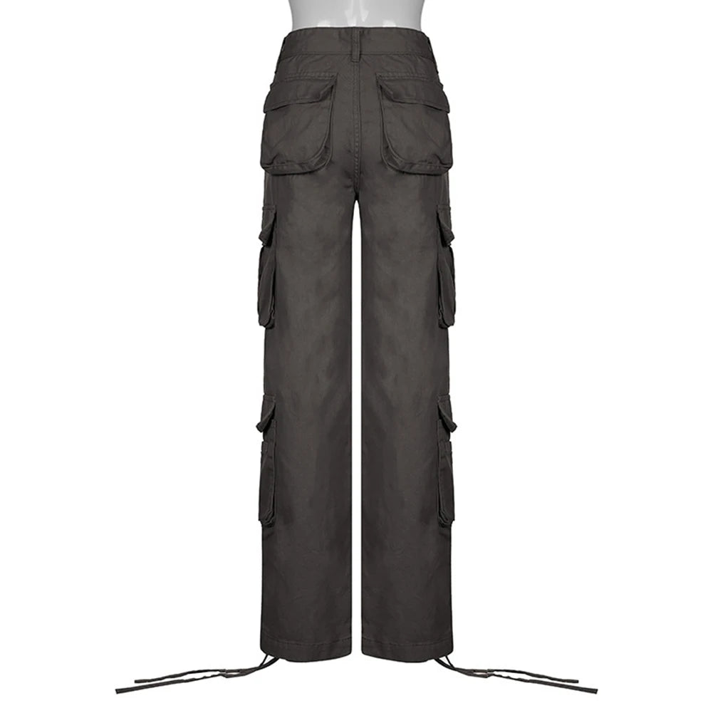 Outdoor Activities L Light Grey Baggy Cargo Pants Fashion Vintage Women Trousers Casual Women's Pants Ideal For Vacation