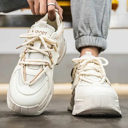 Flat-heeled Height Increasing Man's Boots Size 47 Booties Sneakers Shoes Casual Sneakers Sports Wide Foot Trending