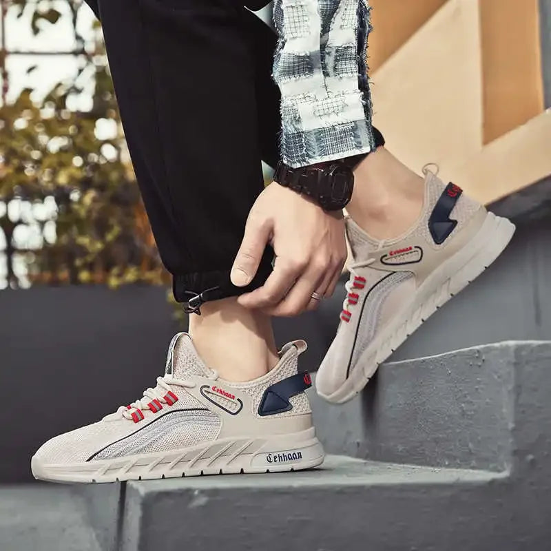 Lace-up Tied Luxury Sneakers For Men High Ankle Shoes Men Brown Long Boots Sports Pretty Latest High Quality Runner Tenks