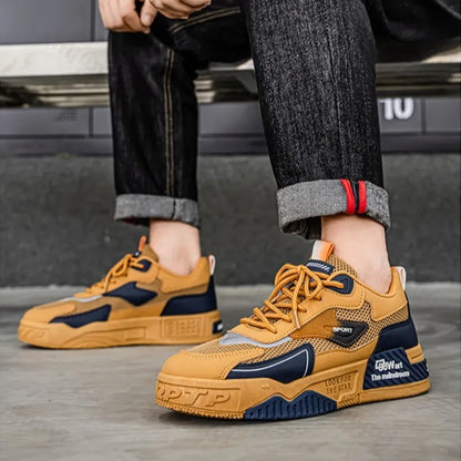 Men's Casual Sports Shoes Low-Top Fashion Trend Mesh Men Skateboard Shoes New 2025 Summer Outdoor Sports Shoes Tenis Masculino