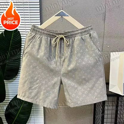 2025 Summer Adult Children's Five-point Shorts Summer New High-end Brand Trendy Brand Casual New Versatile Children's Sports
