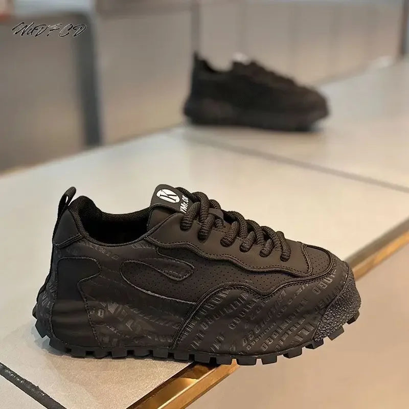 Chunky Sneaker Men Designer Cover Bottom Board Shoes Fashion Casual Mesh Breathable Increased Internal Flat Platform Sport Shoes