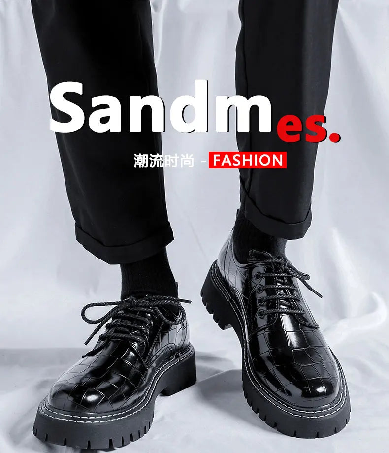 Men's Loafers Luxury Brand Leather Dress Shoes Breathable Slip-On Solid Formal Casual Shoes Handmade Designer Men Shoes Mocassin