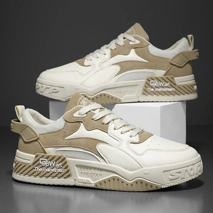Autumn Men's Comfortable Sneakers Trendy Lace-up Platform Shoes 2025 New Men's Lightweight Casual Sneakers Zapatillas Hombre