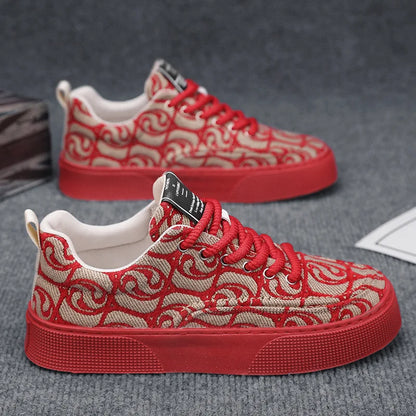Casual Men's Canvas Shoes 2025 New Designer Men Skateboard Shoes Outdoor Breathable Flats Lace Up Walking Shoe Zapatillas Hombre