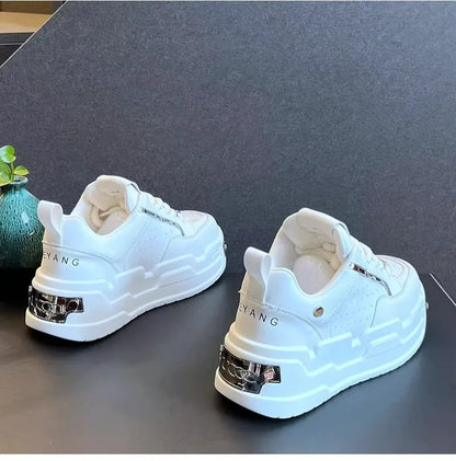 New Arrival Men Fashion Personalized and Trendy Yellow Shoes Spring Autumn Luxury Designer Metal Decoration Chunky Sneakers