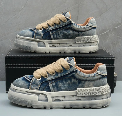 Spring and Autumn New Fashionable Anti slip and Wear resistant Men's Vulcanized Shoes Canvas Casual Sports Men's Board Shoes
