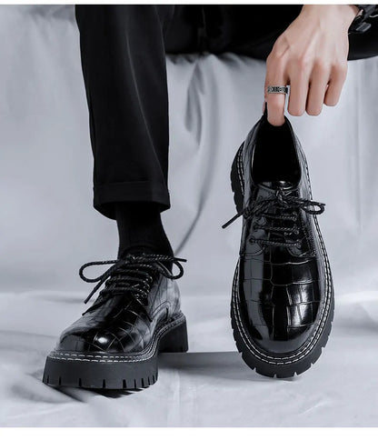 Men's Loafers Luxury Brand Leather Dress Shoes Breathable Slip-On Solid Formal Casual Shoes Handmade Designer Men Shoes Mocassin