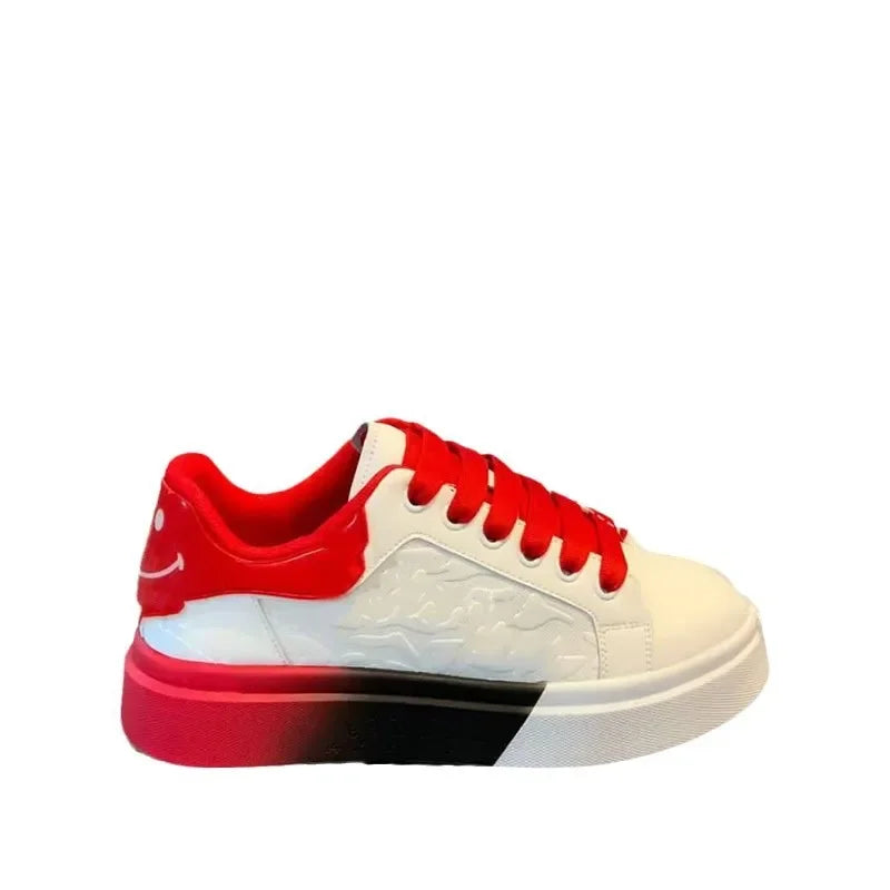 Casual Men Shoes 2024 Spring New Breathable Versatile Thick Bottom Heightening White Shoes Trend Sneakers Sapato Masculino