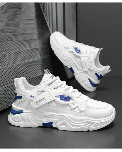 Student height increasing shoes four season new thick sole men's casual sports shoes soft sole comfortable outdoor running shoes